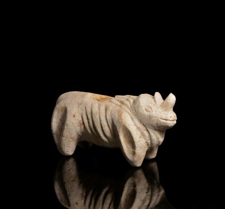 Indus civilization stone rhino (1 of 7)