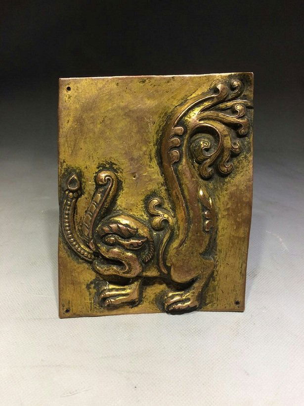 17th century Tibetan gilt copper copper Animals (1 of 7)