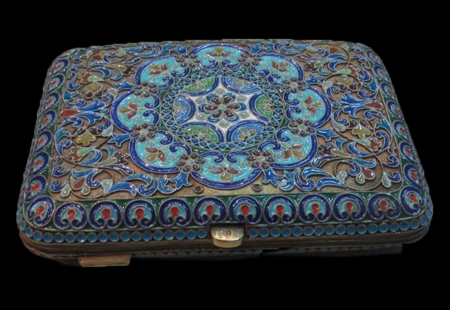 Russian Gilded Silver and Enamel Box (1 of 6)