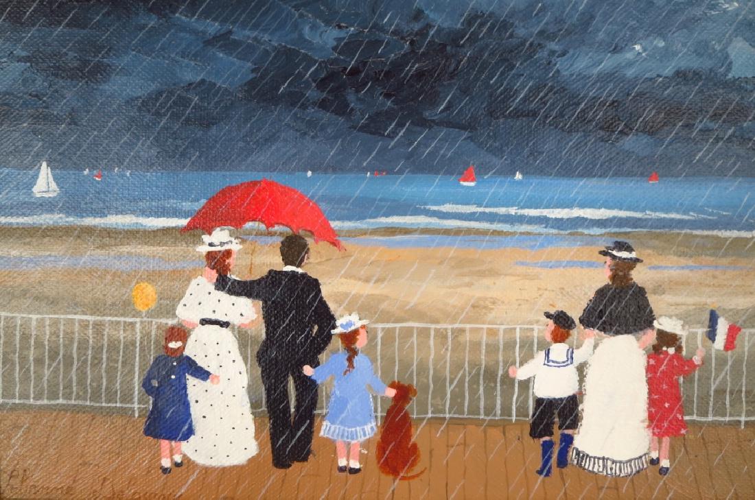 Fabienne DeLacroix, 20th C, Pluie a Sante Adresse (1 of 5)