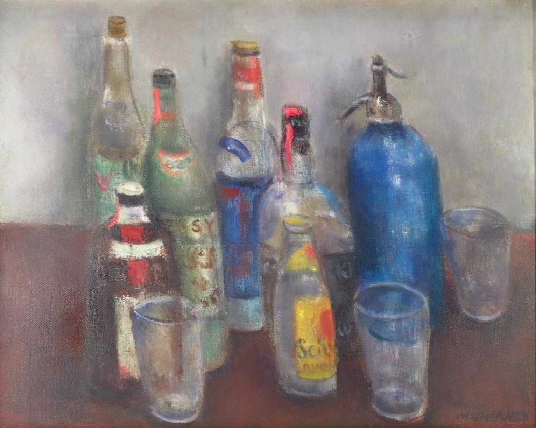 Marvin Cherney, 1920-1967, Still Life with Bottles (1 of 4)