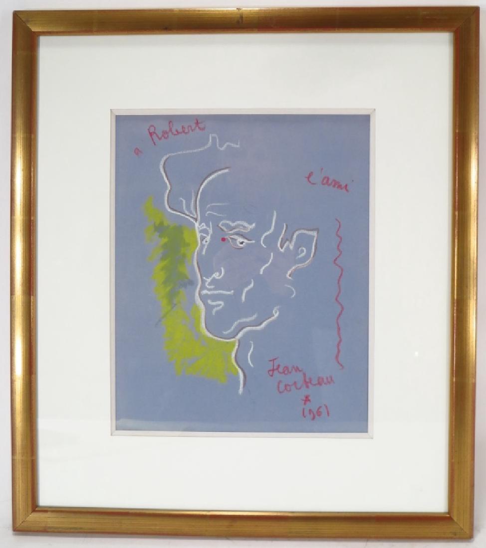 Jean Cocteau FR 1889-1963 A L'Ami Robert Pastel (1 of 5)