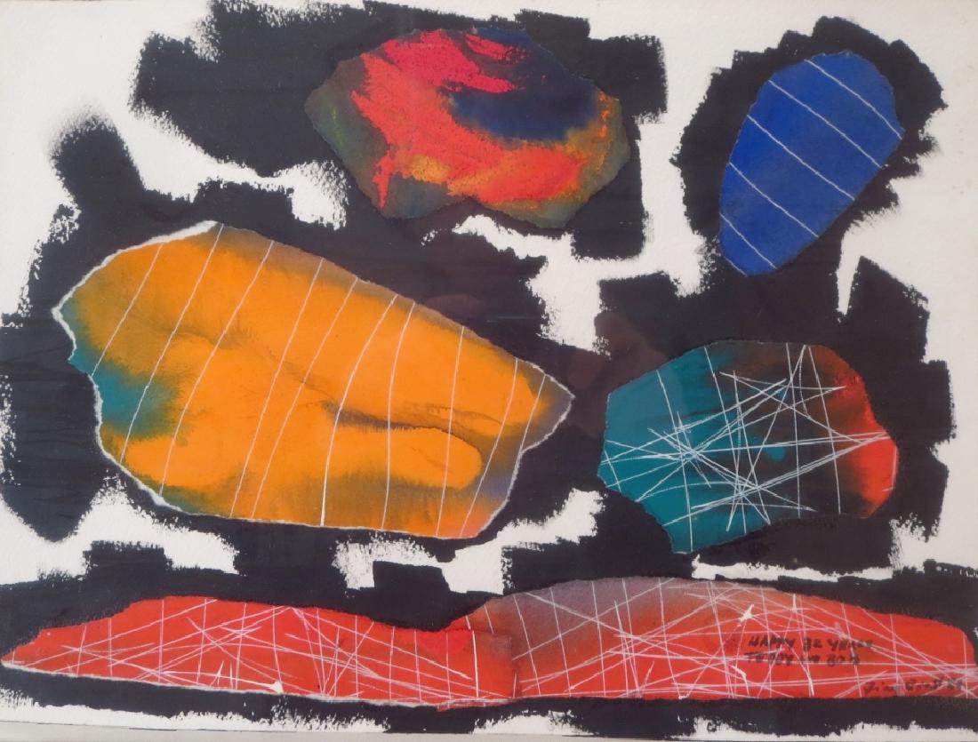 Jimmy Ernst, 1920-84, "Happy 32 Years" W/C (1 of 7)