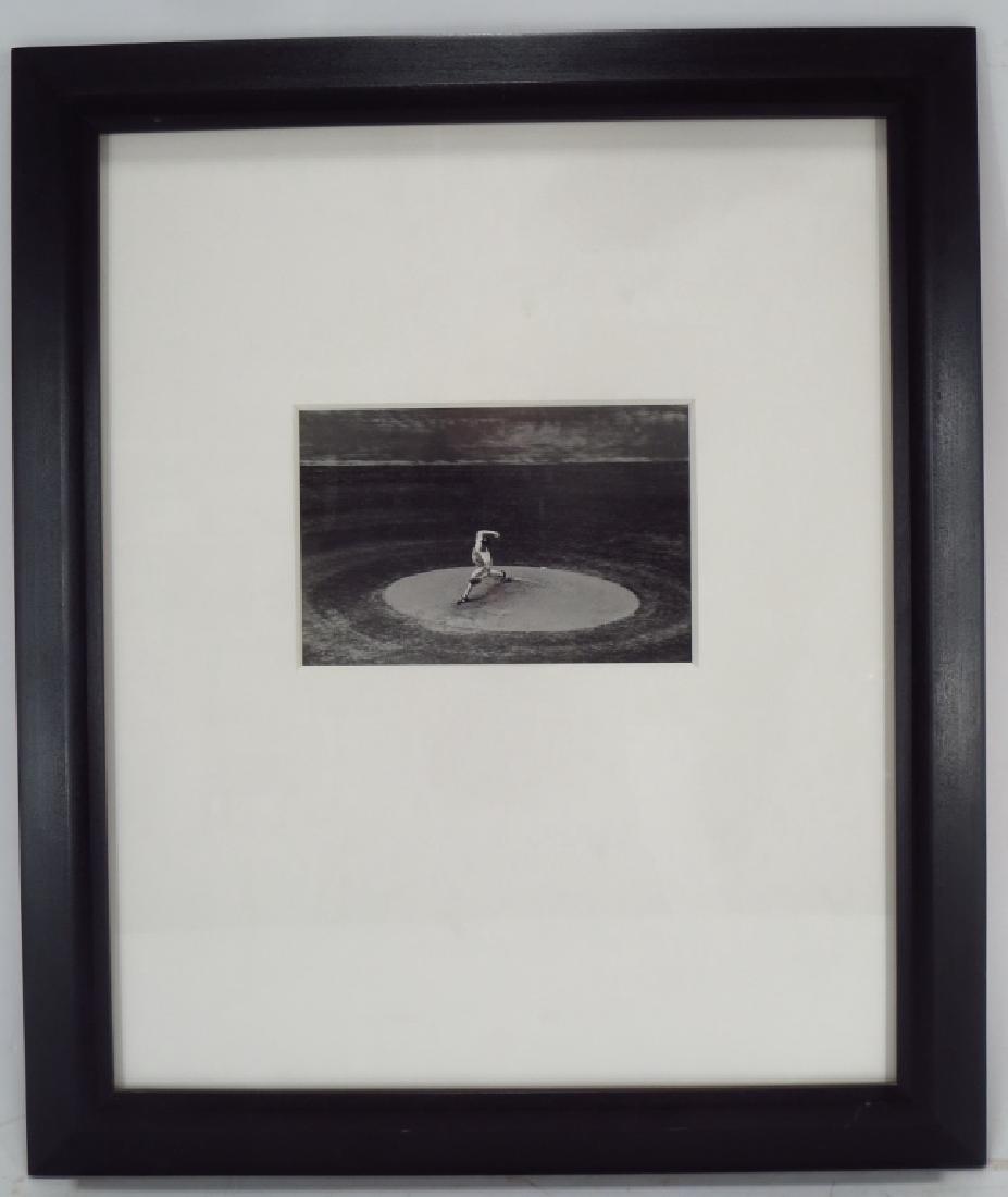 Black & White Photograph Baseball Pitcher 20th c.: Black & White Photograph Baseball Pitcher 20th c. [84] Property Title: From the Estate of Robert and Kathryn Altman, NYC. Altman was the director of the TV show M.A.S.H, Gosford Park and many other fi