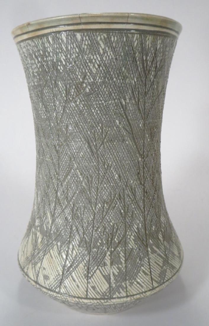 Shin Sang Ho, Korean,Ceramic Vase Twig Motif (1 of 4)