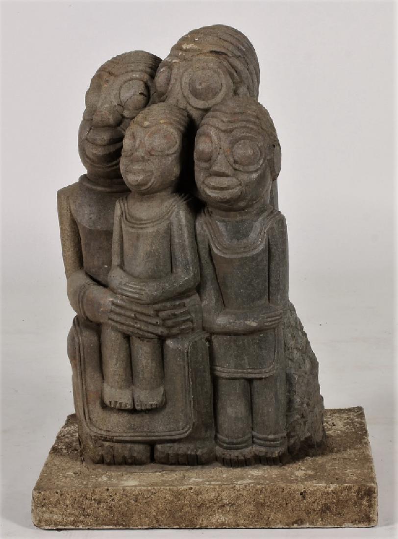 Shona Tribe Stone Sculpture, Zimbabwe, "Lovers". (1 of 6)