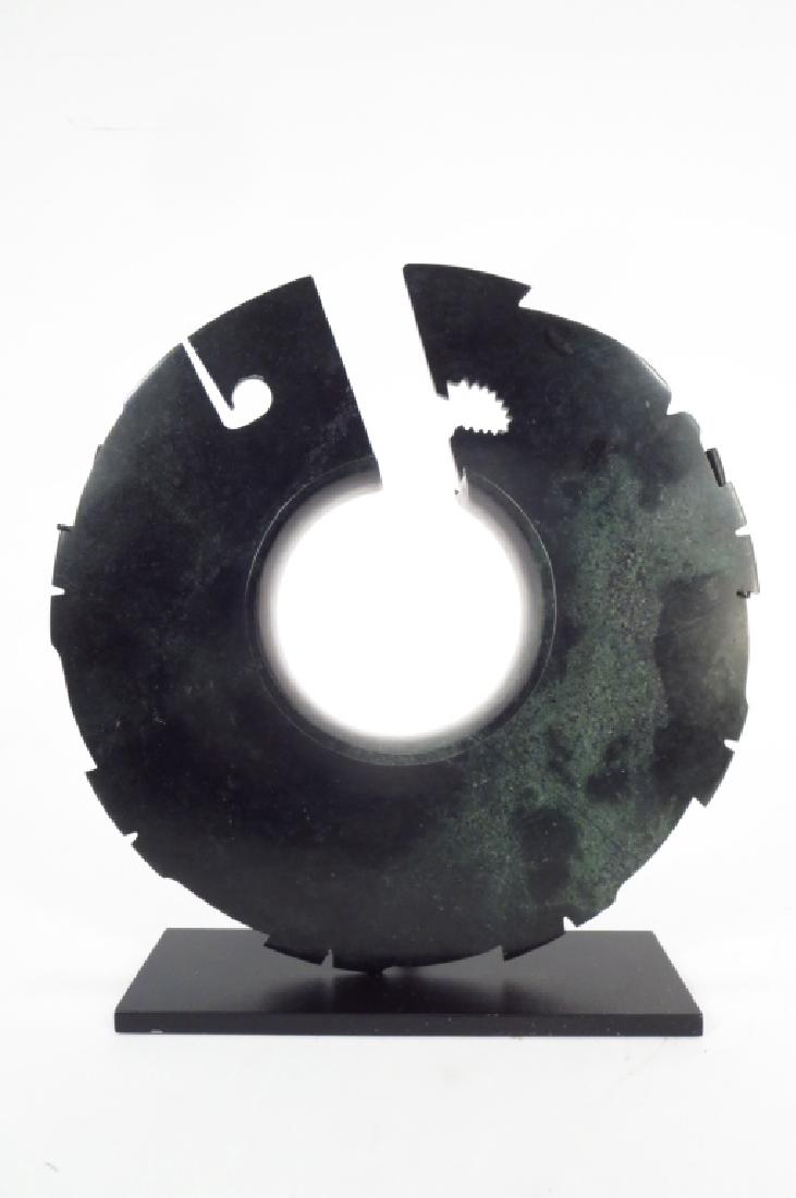 Chinese Jade Collared Disc, Shang Dyn.1600-1100 BC (1 of 8)