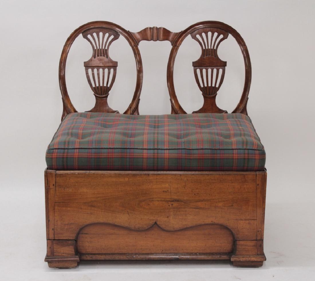 English Mahogany Convertible Chair-Bed, 18th C. (1 of 5)