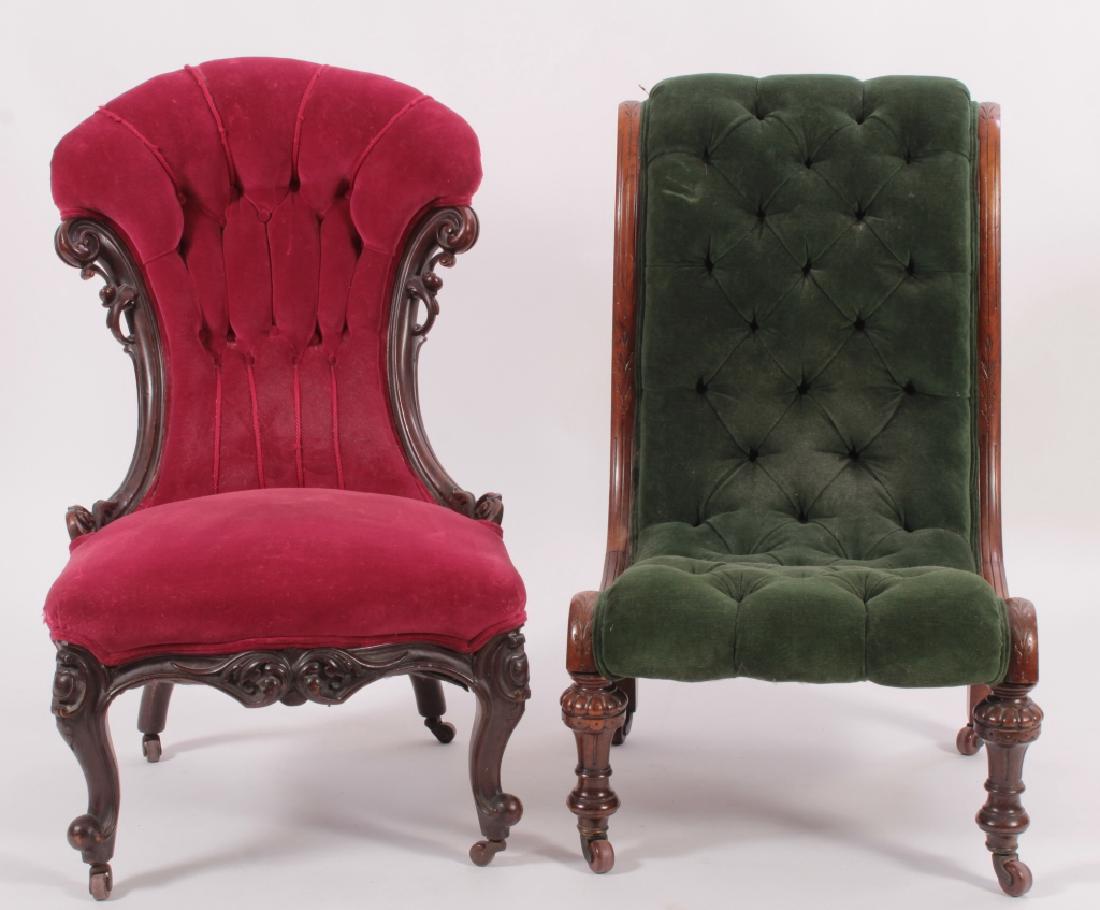Two Carved Victorian Chairs (1 of 6)