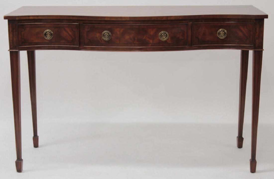 Georgian Style Mahogany Side Cabinet, 20th C. (1 of 4)