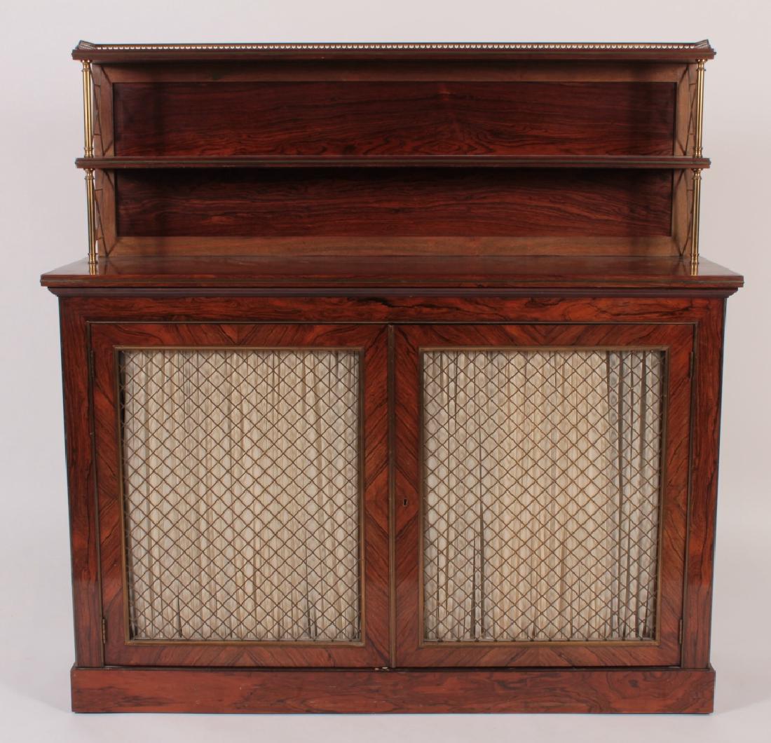 Regency Style Rosewood & Brass Server, 20th C. (1 of 5)
