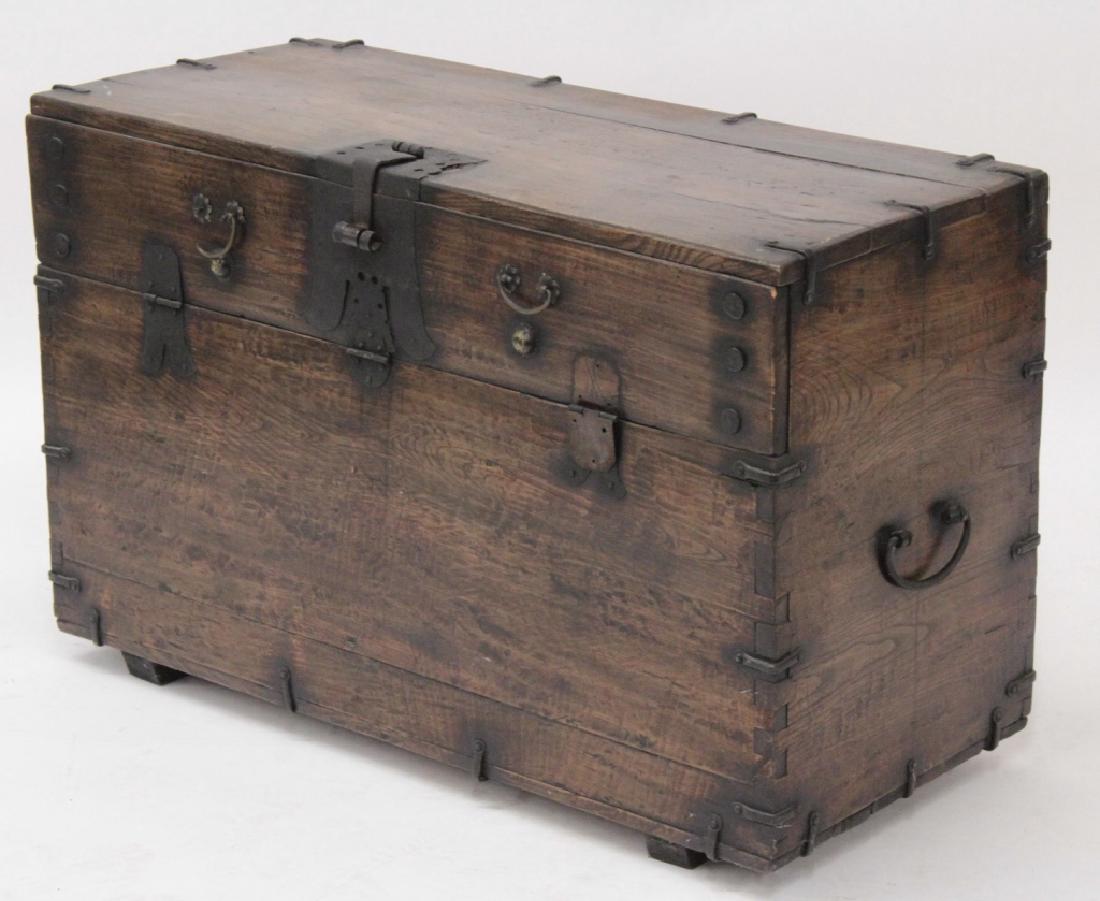 Korean Wood/Iron Bandaji Storage Chest, 19th C. (1 of 3)