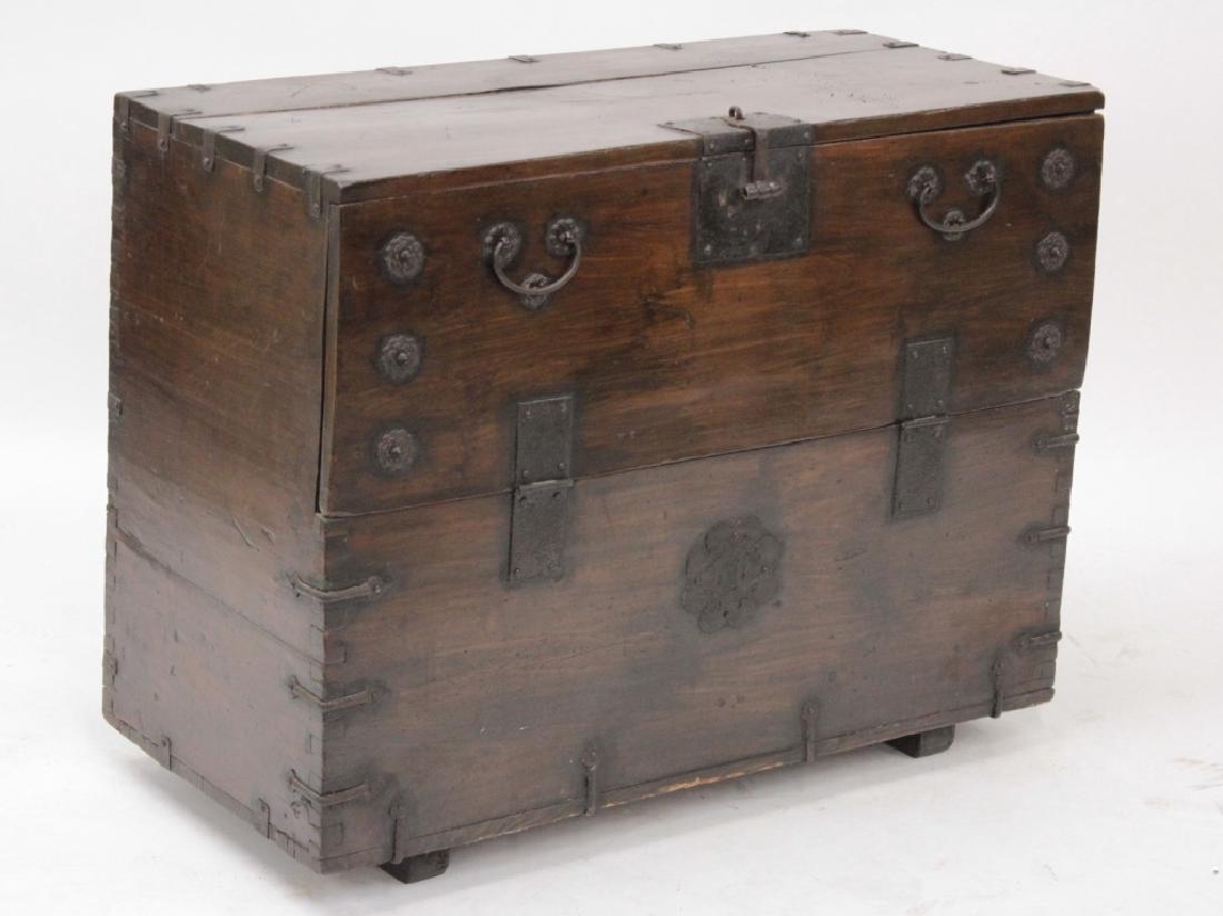 Korean Bandaji Wood/Iron Storage Chest,19th C. (1 of 4)