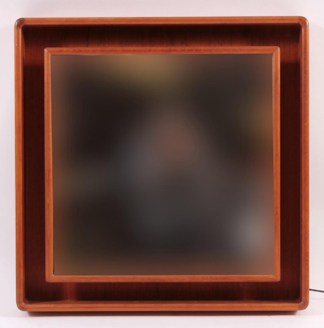 Pedersen & Hansen Floating Teak Mirror, c. 1960 (1 of 6)