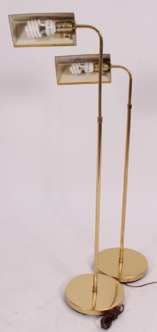 Pr. of Mid Century Modern Brass Floor Lamps,20th C (1 of 6)