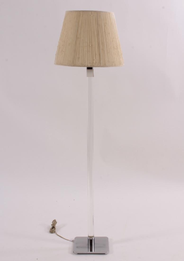 Hansen Stainless Steel/Glass Floor Lamp, c.1960's (1 of 6)