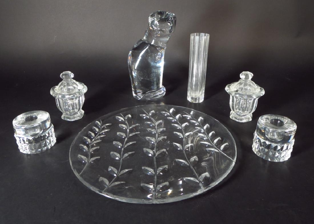 Lot of 7 Crystal Items Tiffany Orrefors & Baccarat (1 of 10)