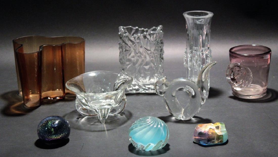 Lot 9 Modern Glassware & Paperweights inc. Aalto Mar 22, 2017 Litchfield Auctions in CT