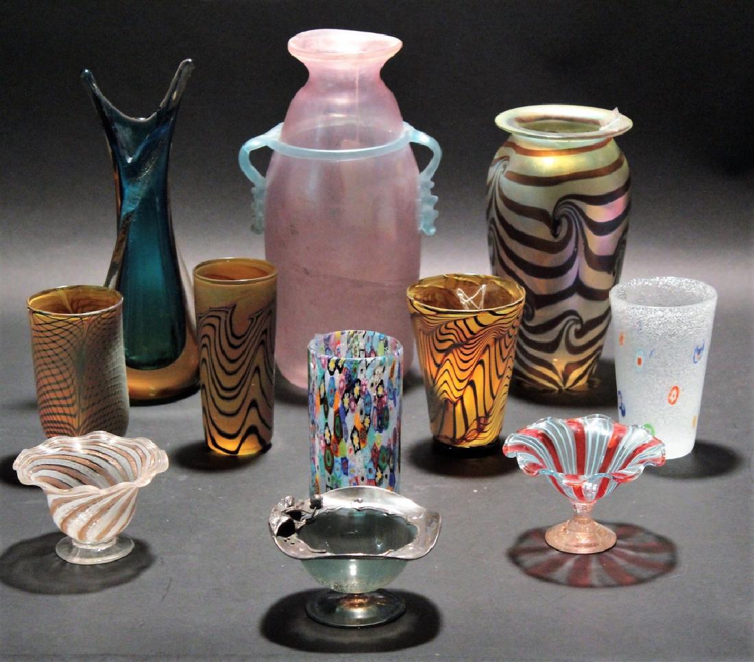 11 Contemporary Art Glass 3 pcs of Zweifel 20th c. (1 of 7)