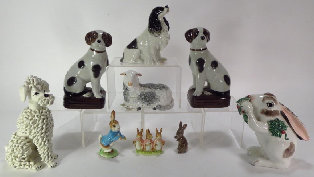 Group of 9 Pottery Animal Figures (1 of 6)