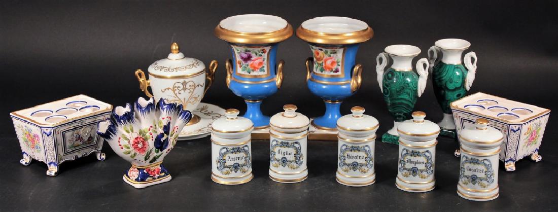 Group of French Porcelain incl. Urns & Jardinieres (1 of 5)