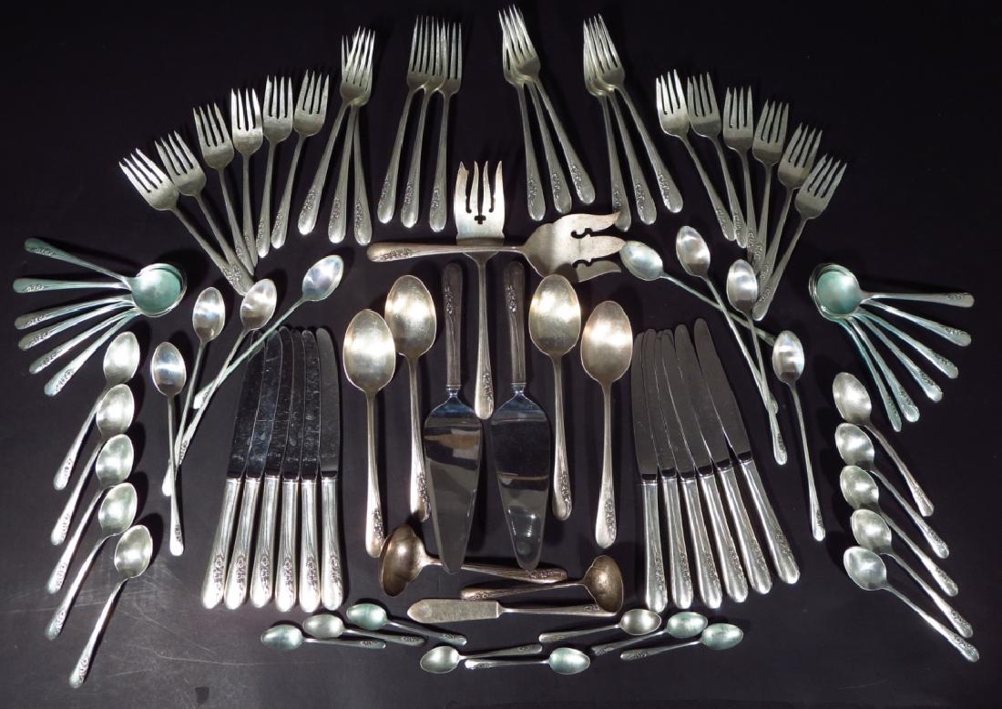 106 pc. Sterling service for 12 "Blossom Time" etc (1 of 5)