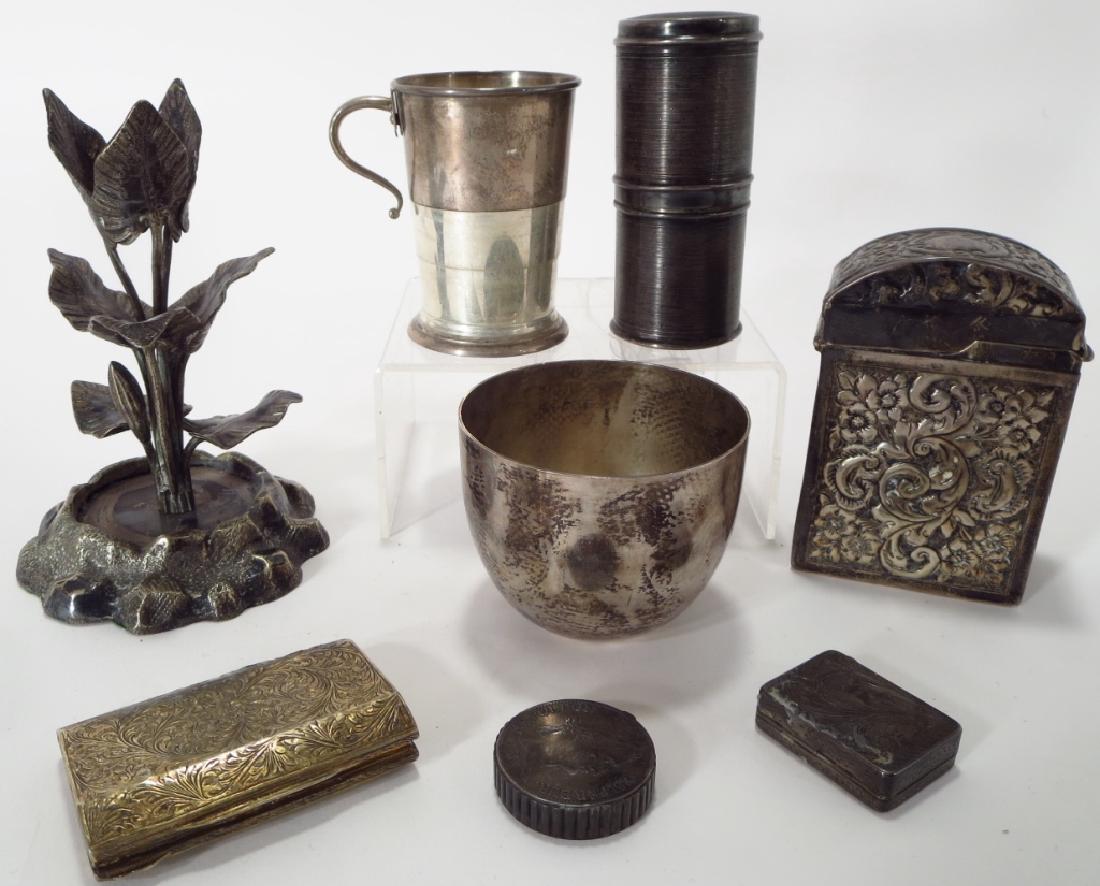 8 silver and silverplate articles (1 of 3)