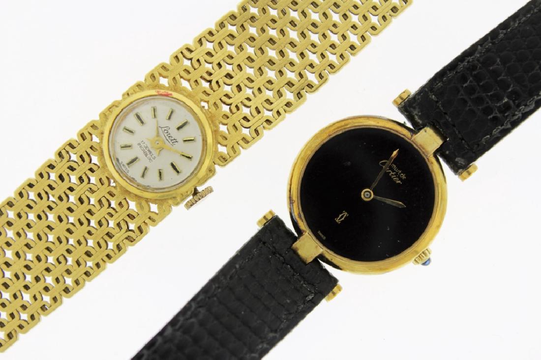2 Wristwatches, 18K and Cartier (1 of 5)