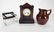 Bronze Pitcher, Marble Clock, Chair Model