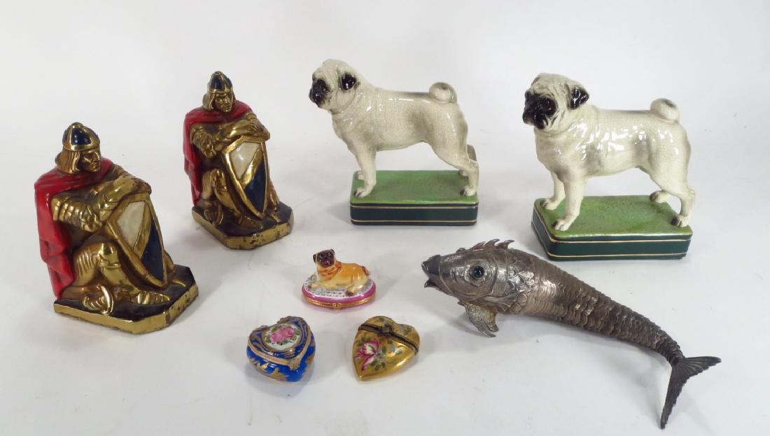 Group of 8 Decorative Objects,20th C. (1 of 6)