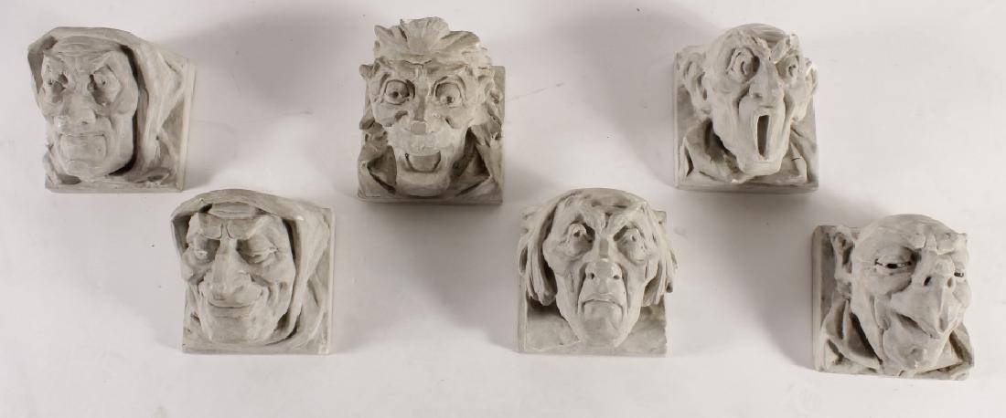 Collection of Six Grotesque Wall Hangings,20th C. (1 of 6)