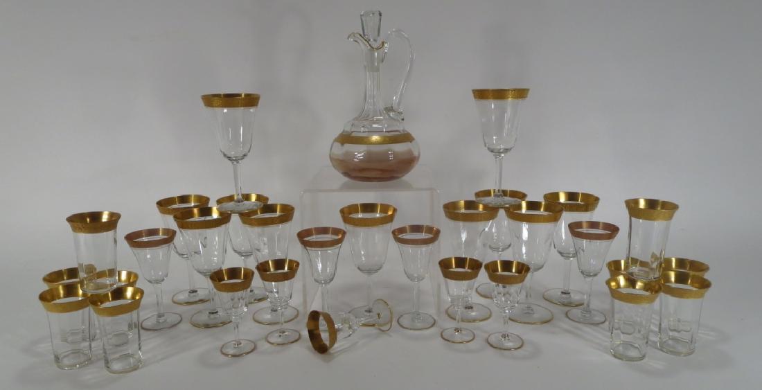 Gilt Trimmed Crystal Barware (1 of 5)