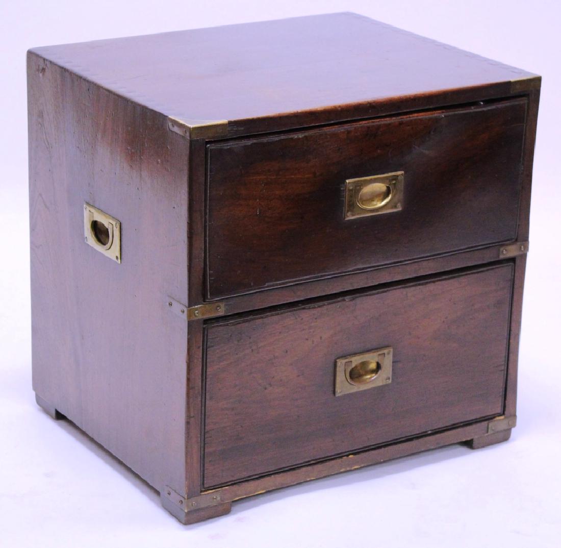 Mahogany/Brass Campaign Chest,E. 20th C (1 of 8)