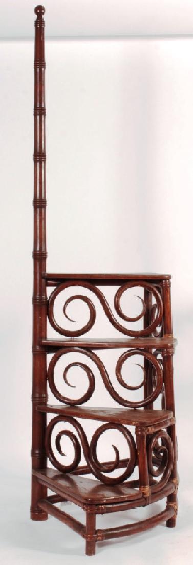 Bentwood and rattan library steps (1 of 3)