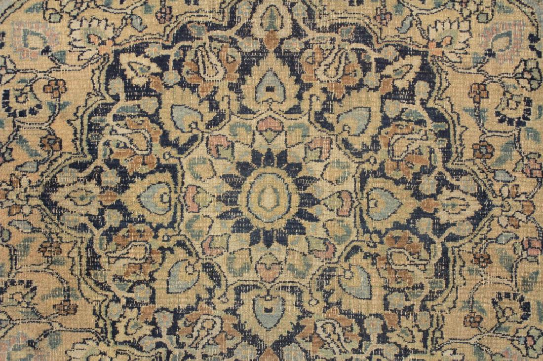 Khorssan Rug: Khorssan Rug. Faded pale blue/green colors, wide border with large flower heads. (FJACO3701){WWT} Property Title: Property from the Estate of Fredric Jacobs Measurements:4' 1" x 5' 11"