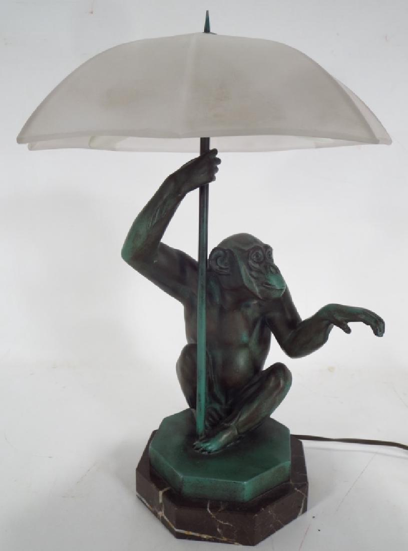 Max Le Verrier, 1891-1973, Chimpanzee Lamp (1 of 5)