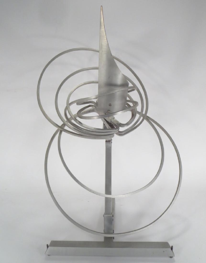 Mildred Hado, Kinetic Aluminum Sculpture: Mildred Hado, American,Kinetic Sculpture, aluminum. (Q30E543205){WK} Property Title: From an East 54th Street Manhattan Estate Measurements:23.5 H x 17 W x 11.5 D