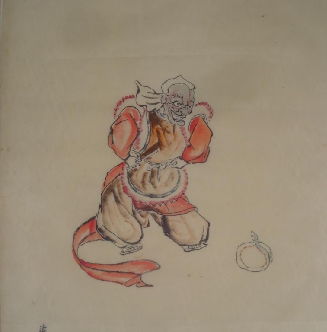 Sondheim Signed - Noh Actor Demon w Snake W/C (1 of 6)