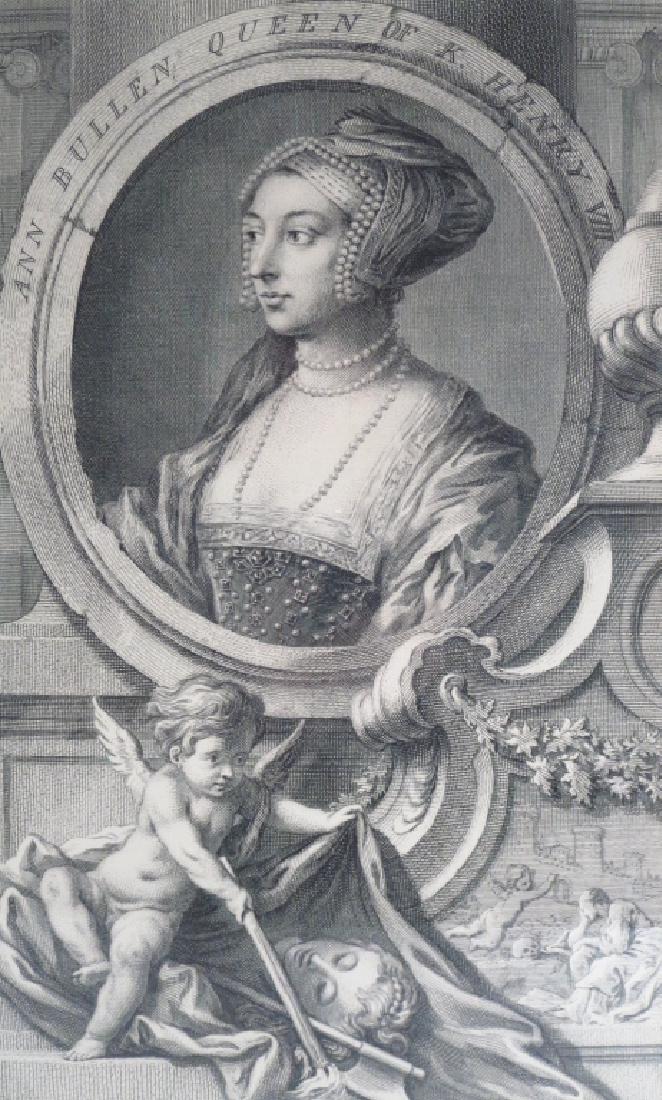 Queens of Henry VIII,18th C.,engravings (1 of 7)