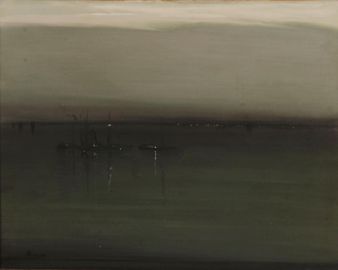 Leon Dabo Am 1868-1960 Seascape O/C (1 of 9)