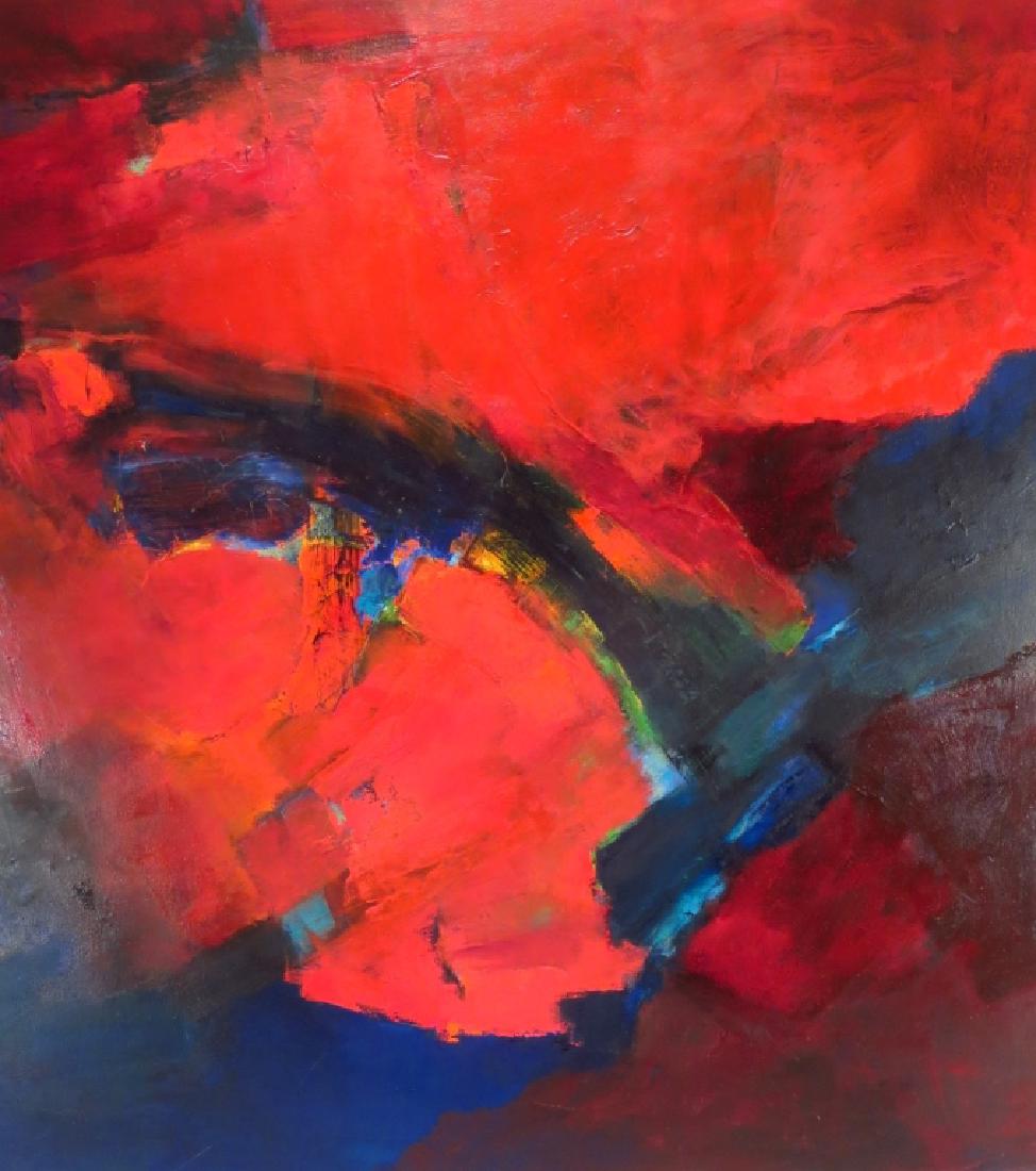 M. Reventlow, 1915-2014, 2 Abstract Oils on Canvas (1 of 5)