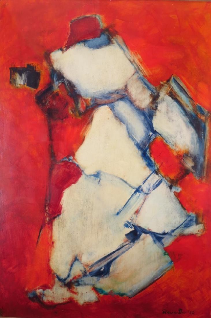 M. Reventlow, Am.,1915-2014, Red Series, 3 Works (1 of 6)