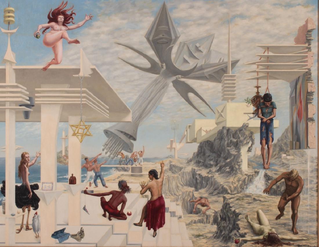 Ray Wendell, Am., Atomic Era Surrealism, O/C (1 of 10)