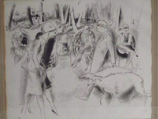 Marcel Vertes, Hun., Avenue de Acacias, litho (1 of 6)