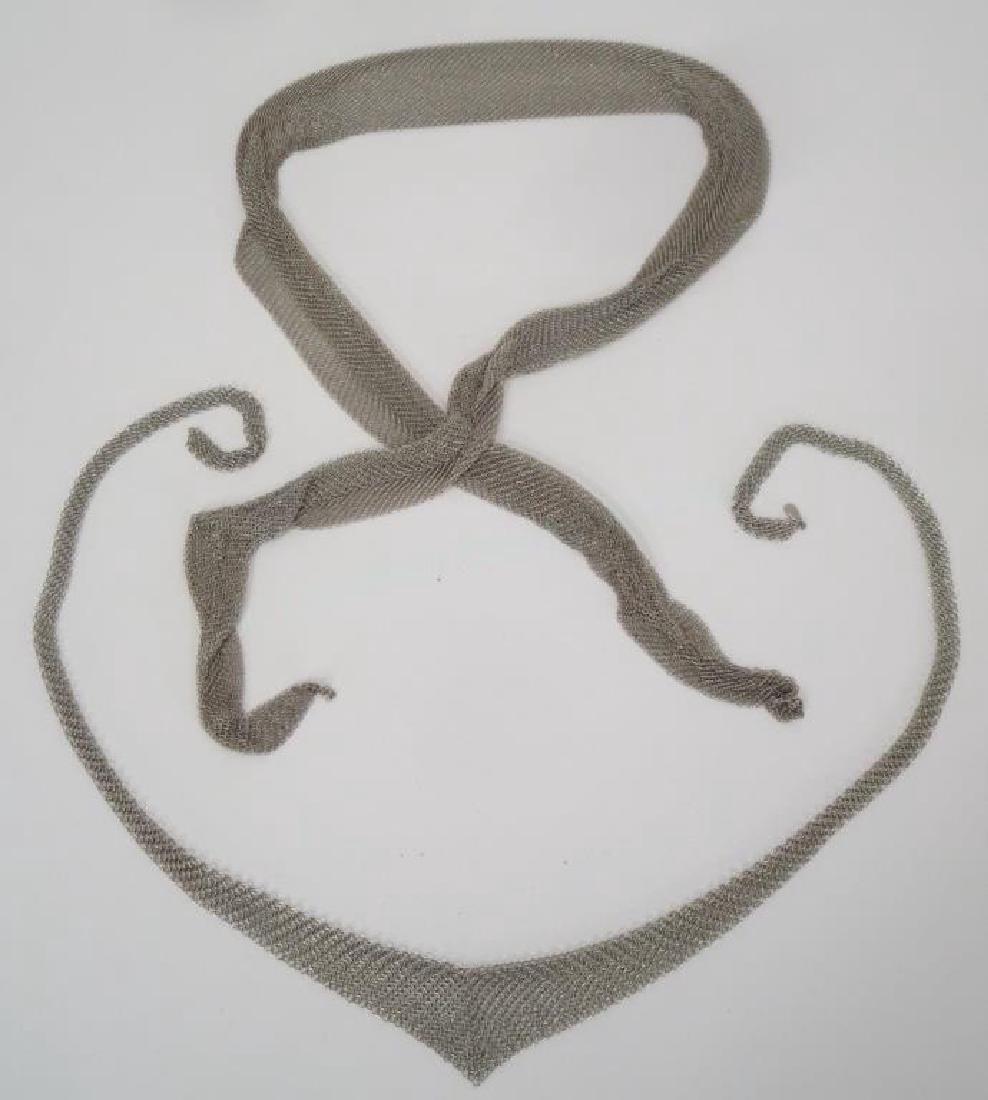 2 Elsa Peretti Sterling Silver Mesh Necklaces (1 of 5)