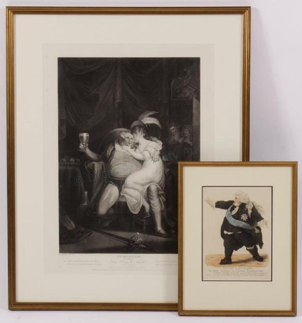 Shakespeare Prints "Hamlet in Scotland" & Falstaff (1 of 3)