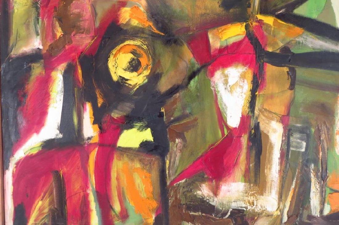 Arnold Weber, Am., Violet & Magenta Abstract O/C (1 of 5)