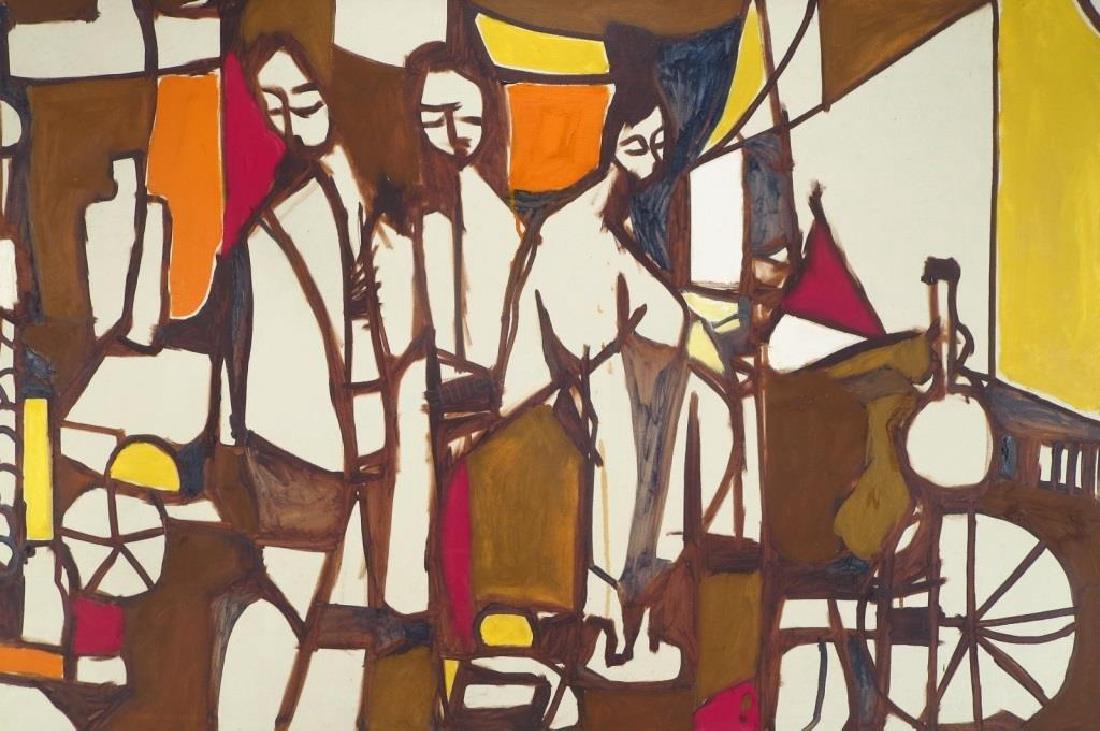 Arnold Weber,American, 1921-2010, 3 Figures O/C (1 of 5)