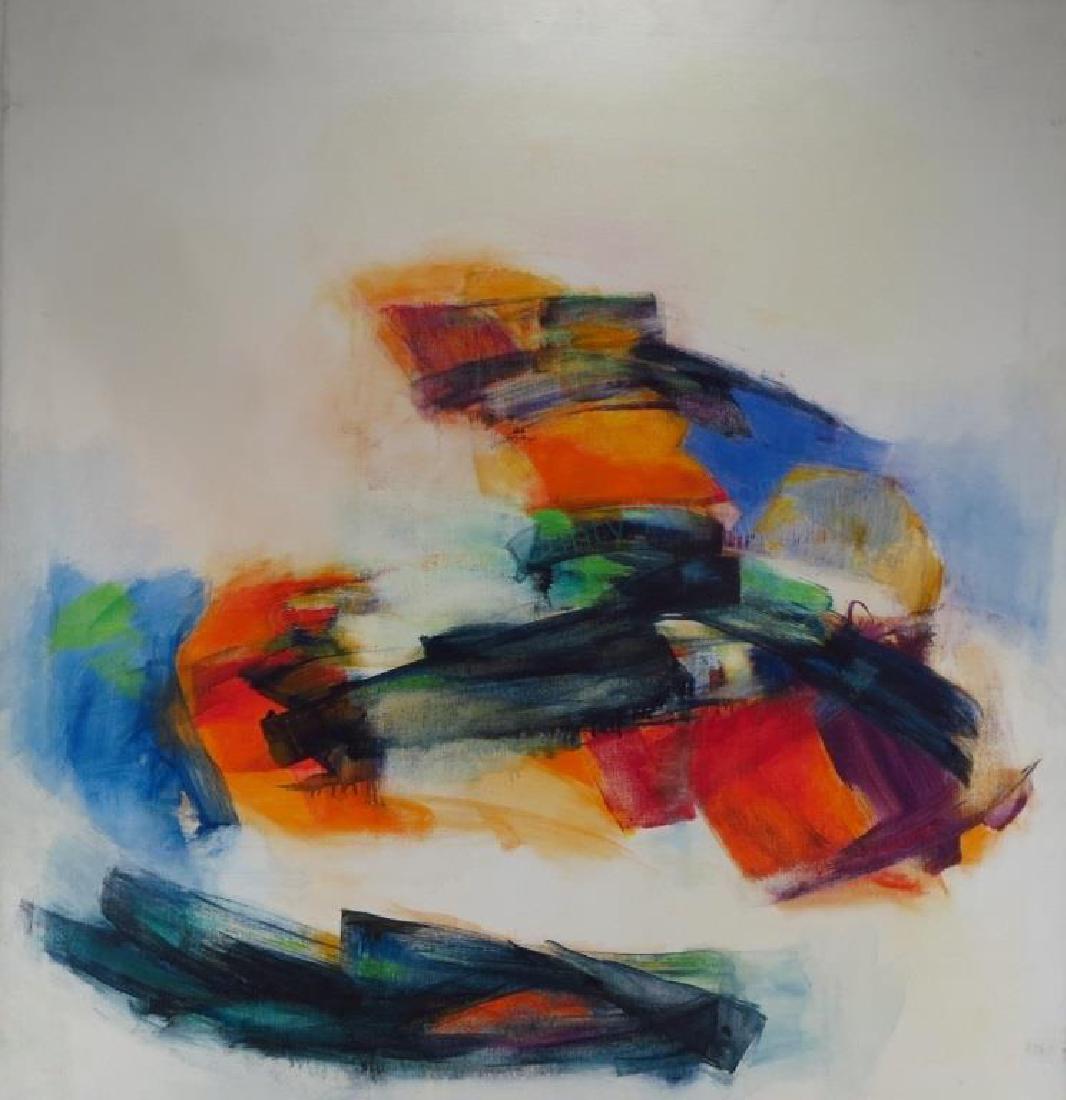 M. Reventlow, 2 White Abstracts, O/C (1 of 5)