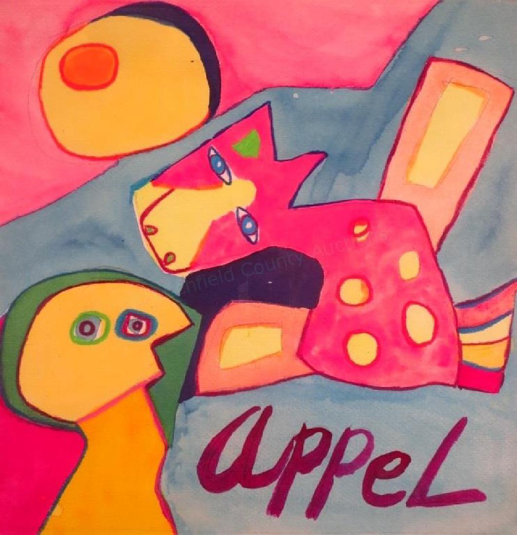 Karel Appel, NL, 1921-2006, Biomorphics, W/C (1 of 5)